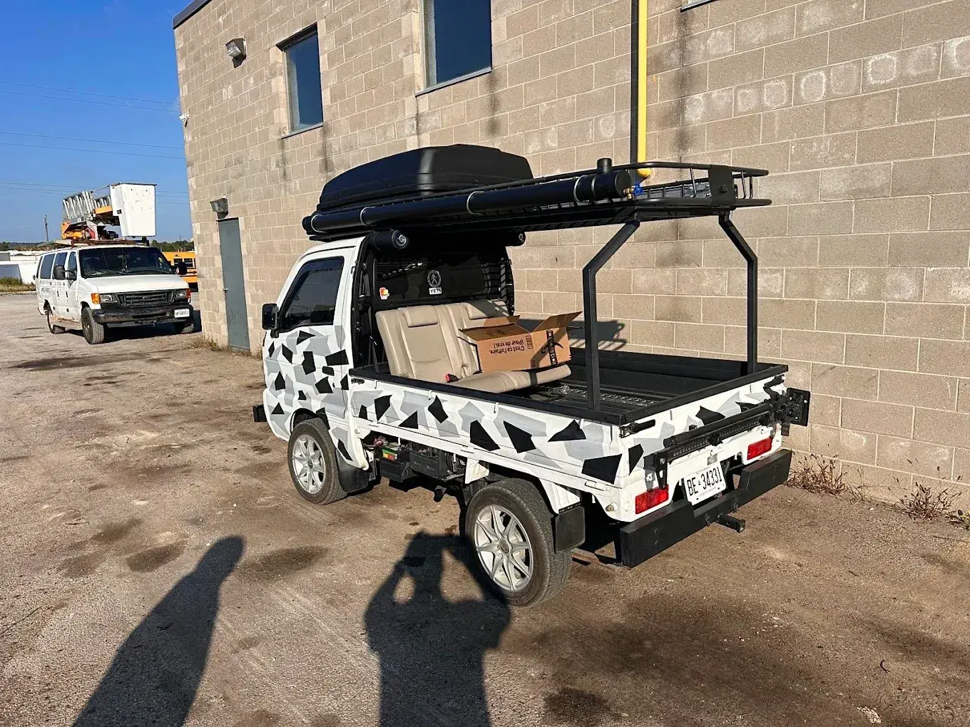 Small commercial truck serviced at D&A Mechanics